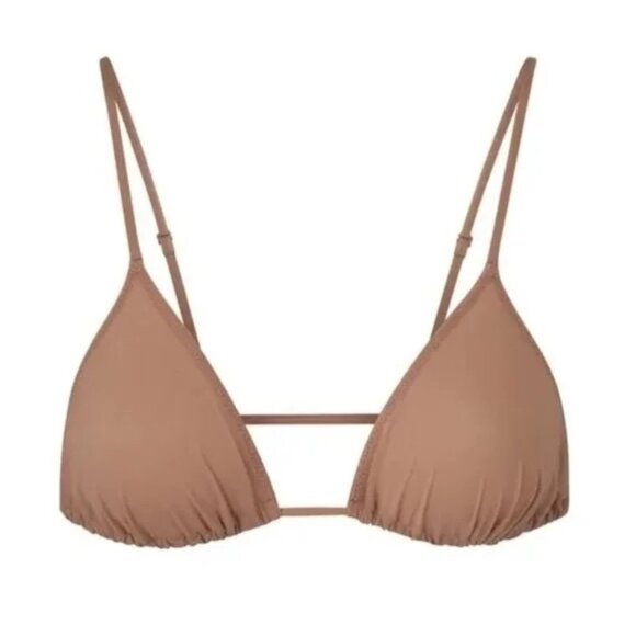 SKIMS Micro Cording String Triangle Bralette Sienna Extra Large - Picture 1 of 10